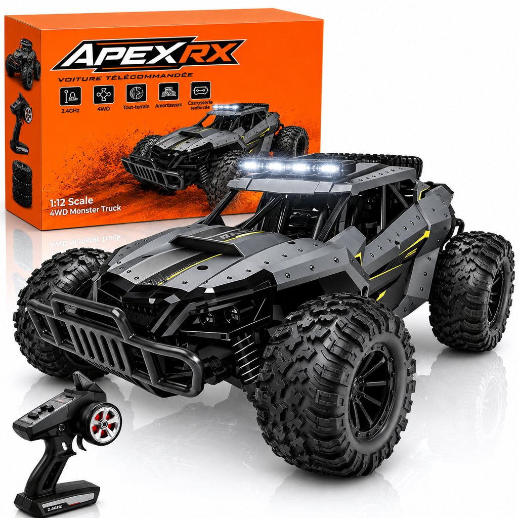 Voiture Télécommandée RC Tout-Terrain Autonomie 60 Min LED - rc-zone