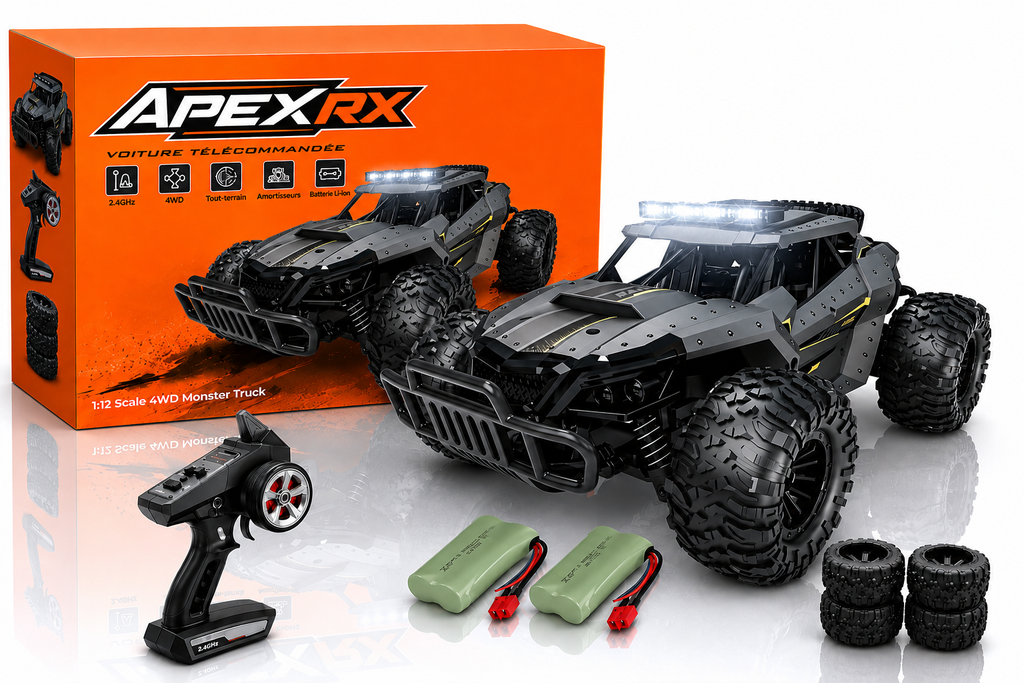 Voiture Télécommandée RC Tout-Terrain Autonomie 60 Min LED - rc-zone