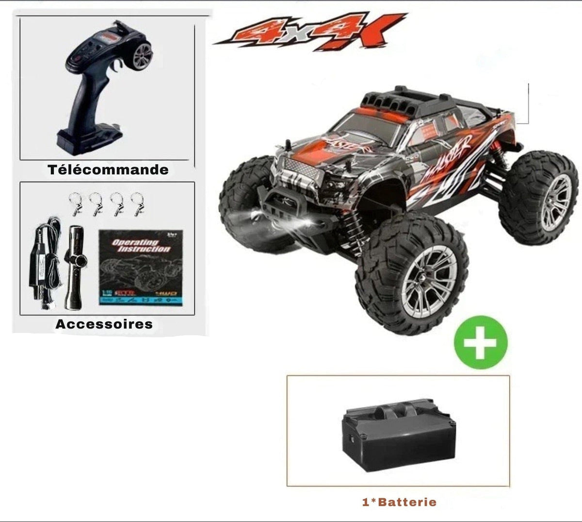 Voiture Télécommandée 4WD Rapide -Tout-Terrain Étanche & Puissante | APEX RC