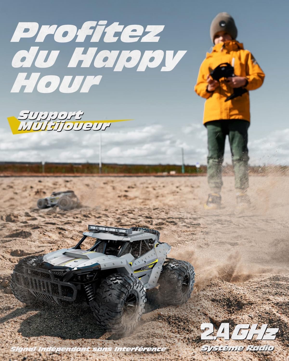 Voiture Télécommandée RC Tout-Terrain Autonomie 60 Min LED | APEX RC