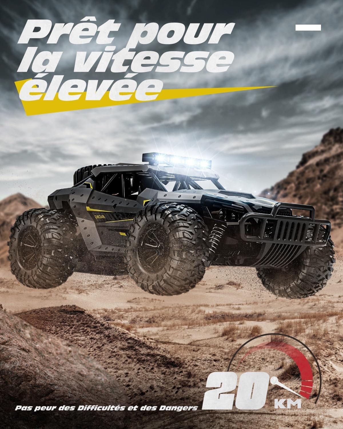 Voiture Télécommandée RC Tout-Terrain Autonomie 60 Min LED | APEX RC