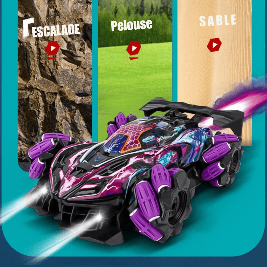 Voiture Télécommandée Tout-Terrain avec Gant Gestuel - Cascade 360°, Rotation et Drift | APEX RC