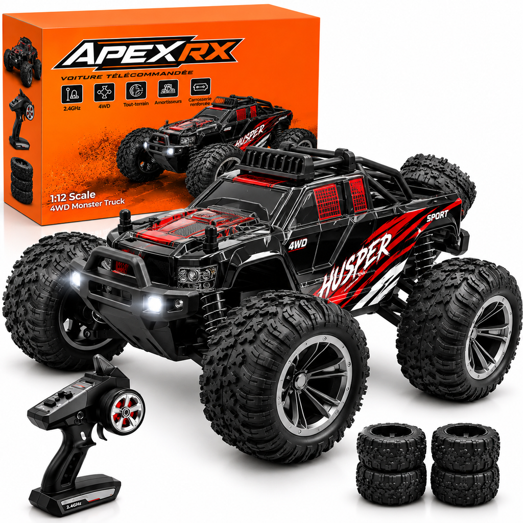 Voiture Télécommandée 4WD Rapide -Tout-Terrain Étanche & Puissante - rc-zone